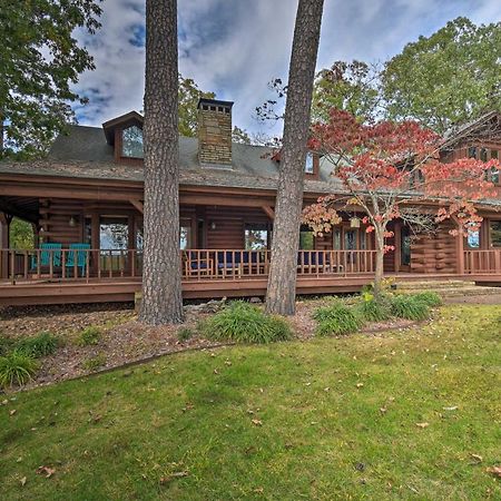 Hilltop Hot Springs Log Cabin With Hot Tub And Grill! Bagian luar foto