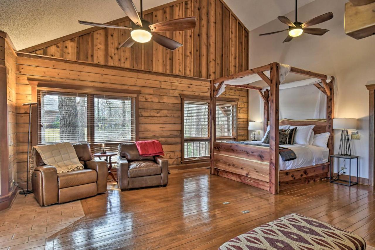 Hilltop Hot Springs Log Cabin With Hot Tub And Grill! Bagian luar foto