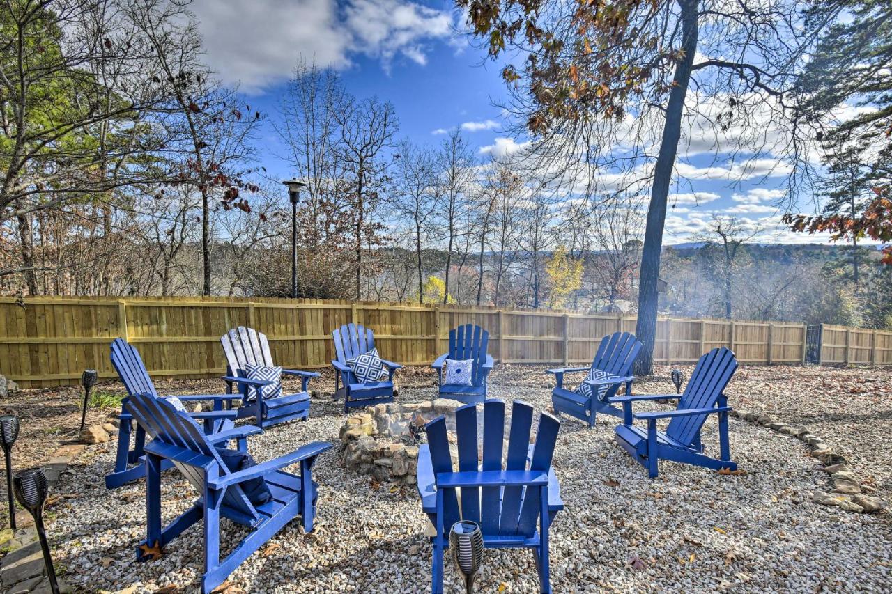 Hilltop Hot Springs Log Cabin With Hot Tub And Grill! Bagian luar foto