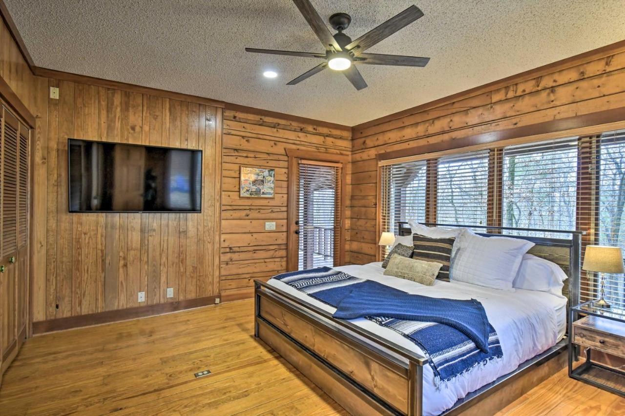 Hilltop Hot Springs Log Cabin With Hot Tub And Grill! Bagian luar foto