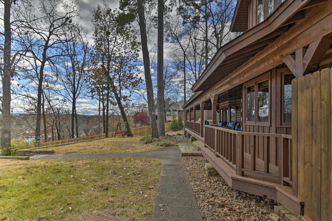 Hilltop Hot Springs Log Cabin With Hot Tub And Grill! Bagian luar foto